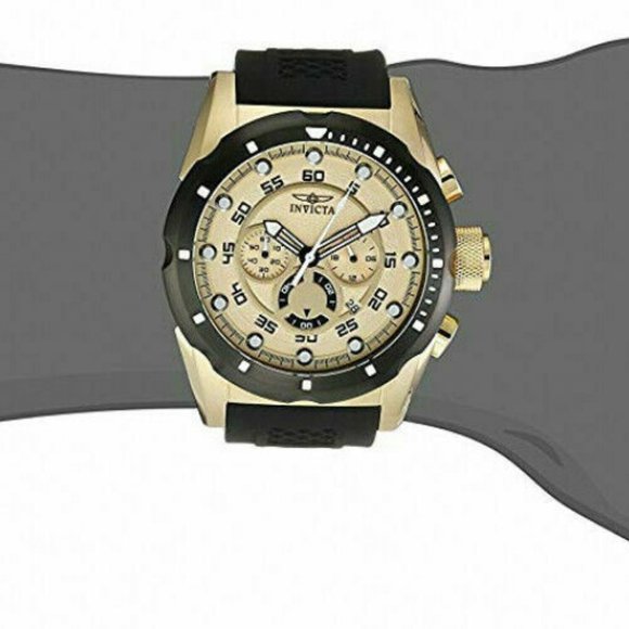 18k Gold Invicta Speed 50mm Men's Watch! NIB - Picture 2 of 3